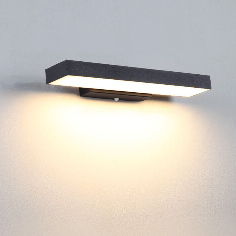 Minimalist Rectangular Waterproof LED Wall Sconce