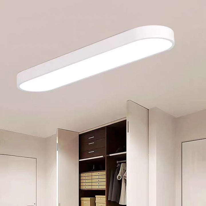 Elliptical Minimalist Acrylic LED Flush Mount Ceiling Light