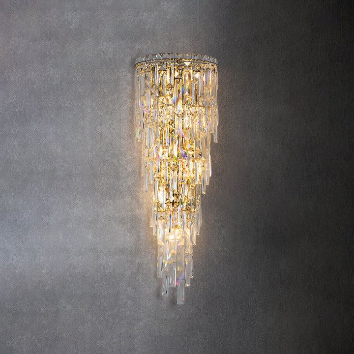 Contemporary Crystal Wall Sconce