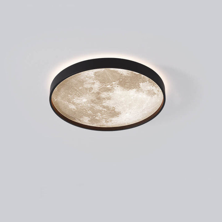 Moon Minimalist Round Acrylic LED Flush Mount Ceiling Light