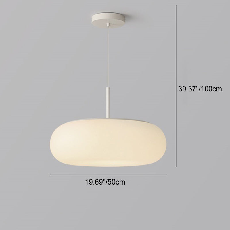 Minimalist Oval Iron LED Pendant Light