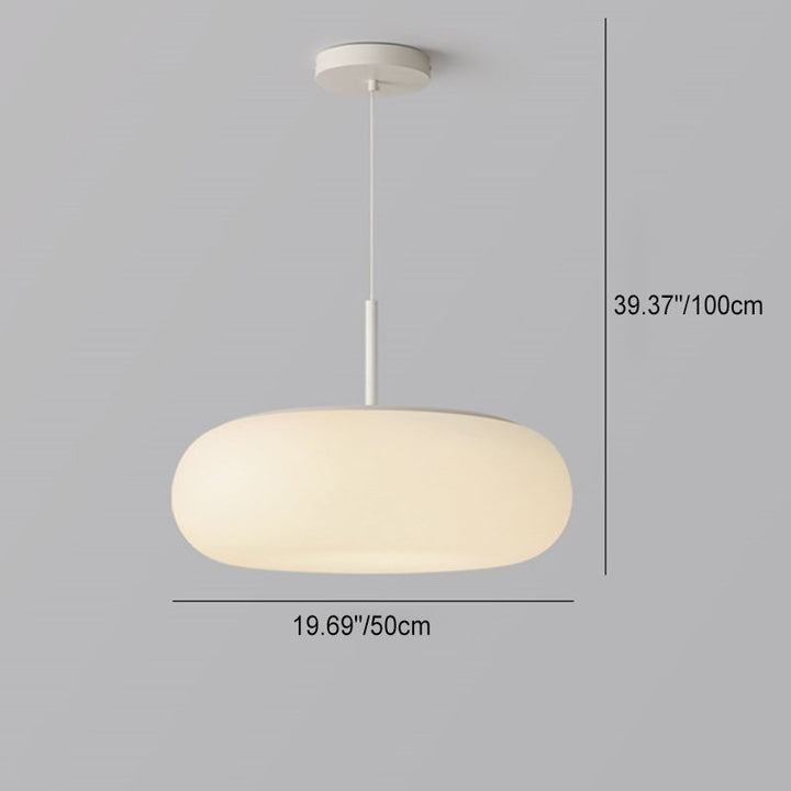 Minimalist Oval Iron LED Pendant Light