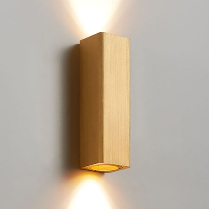 Brushed Minimalist Rectangular Aluminum LED Wall Sconce