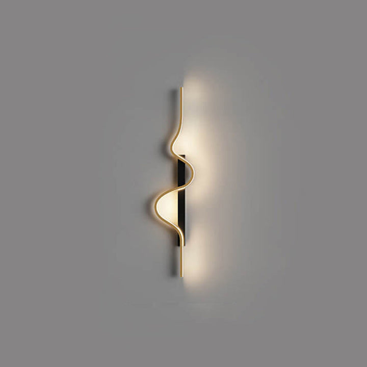 Minimalist Wave Aluminum LED Wall Sconce