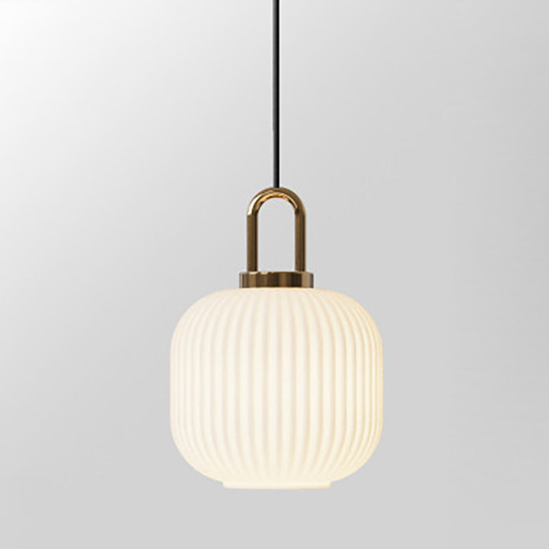 Contemporary Round Stainless Steel Pendant Light