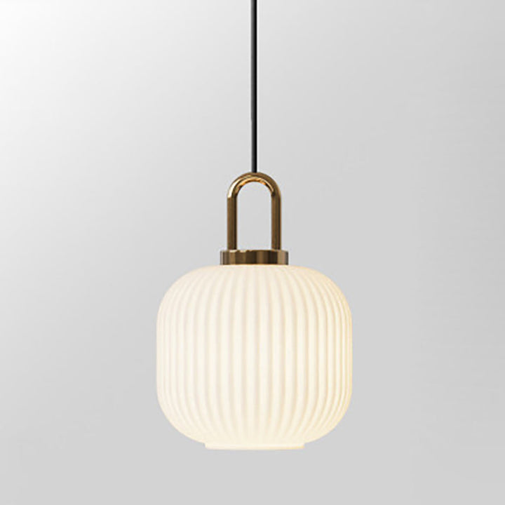 Contemporary Round Stainless Steel Pendant Light