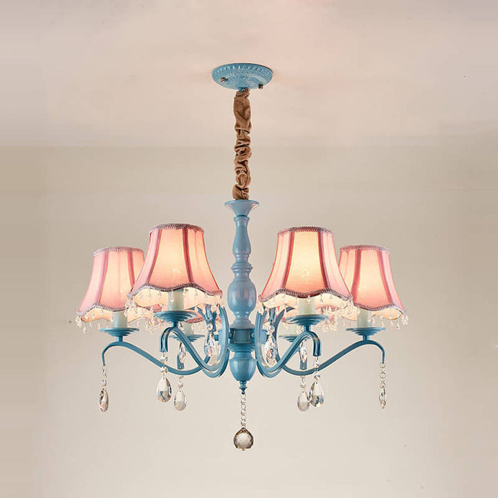 Modern Crystal 8-Light Chandelier