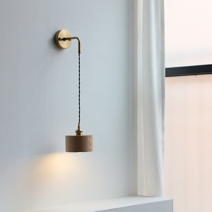 Nordic Round Copper Wall Sconce