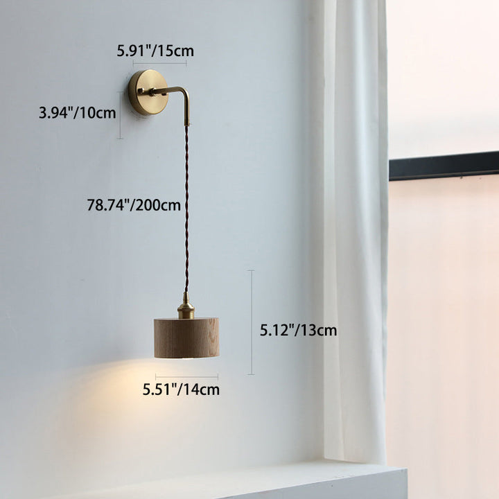 Nordic Round Copper Wall Sconce