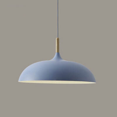 Modern Dome Wooden Pendant Light