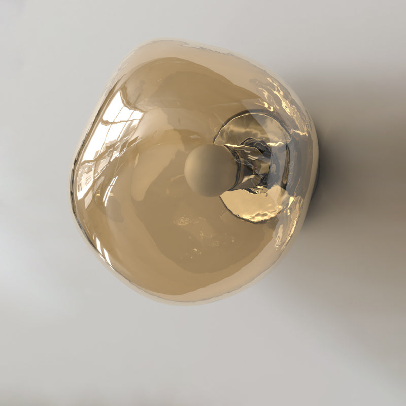 Irregular Minimalist Spherical Glass Wall Sconce
