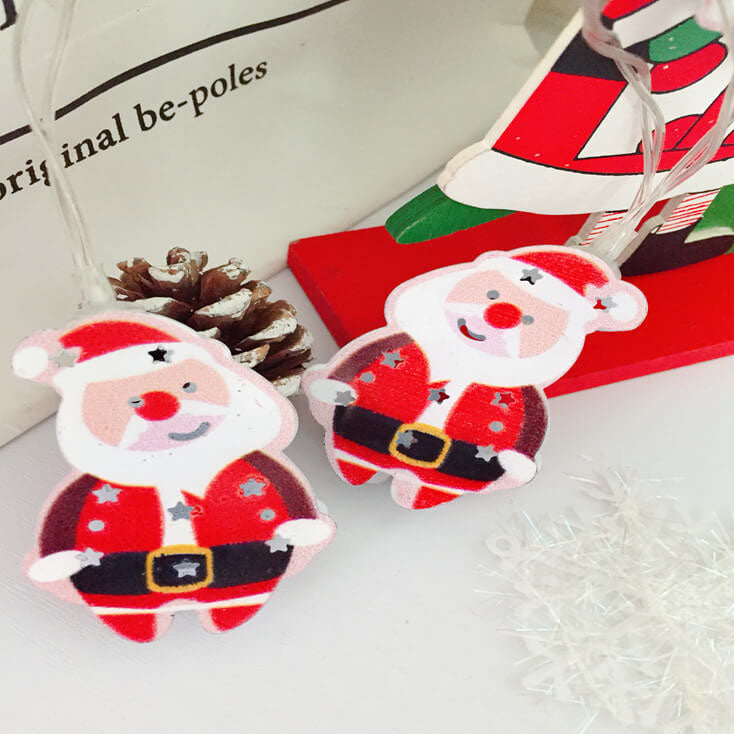 Painted Bells Elk Christmas String Lights
