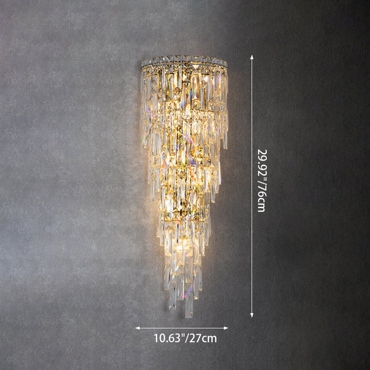Contemporary Crystal Wall Sconce