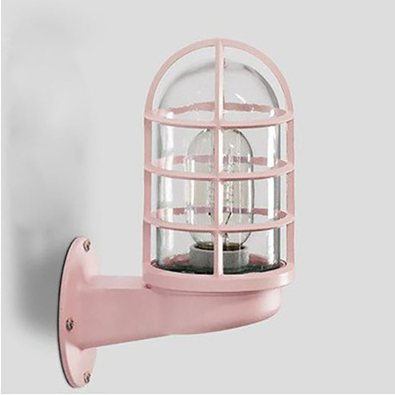 Contemporary Round Aluminum Waterproof Wall Sconce