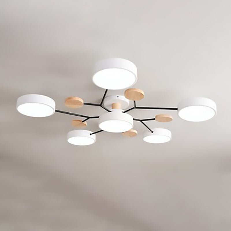 Nordic Molecule LED Semi-Flush Ceiling Light