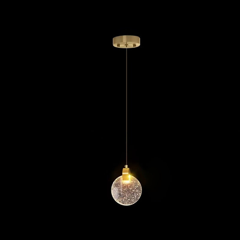 Contemporary Scandinavian Water Drops Iron Aluminum Crystal LED Chandelier For Bedroom