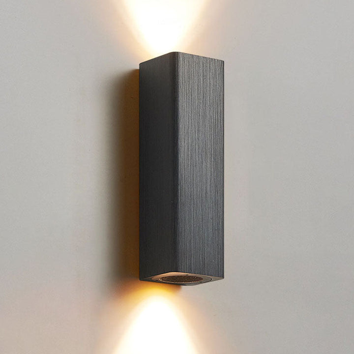 Brushed Minimalist Rectangular Aluminum LED Wall Sconce