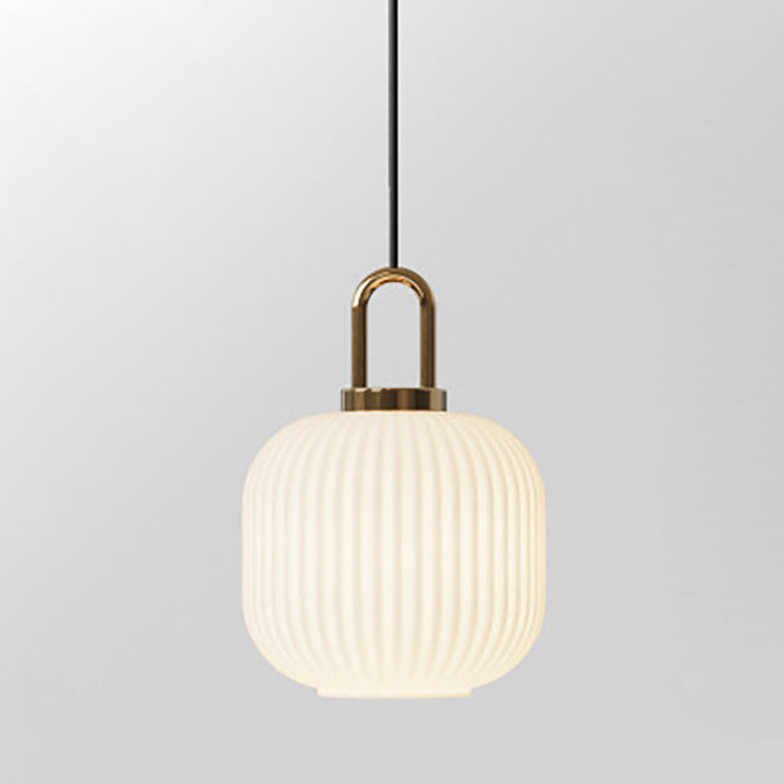 Contemporary Round Stainless Steel Pendant Light