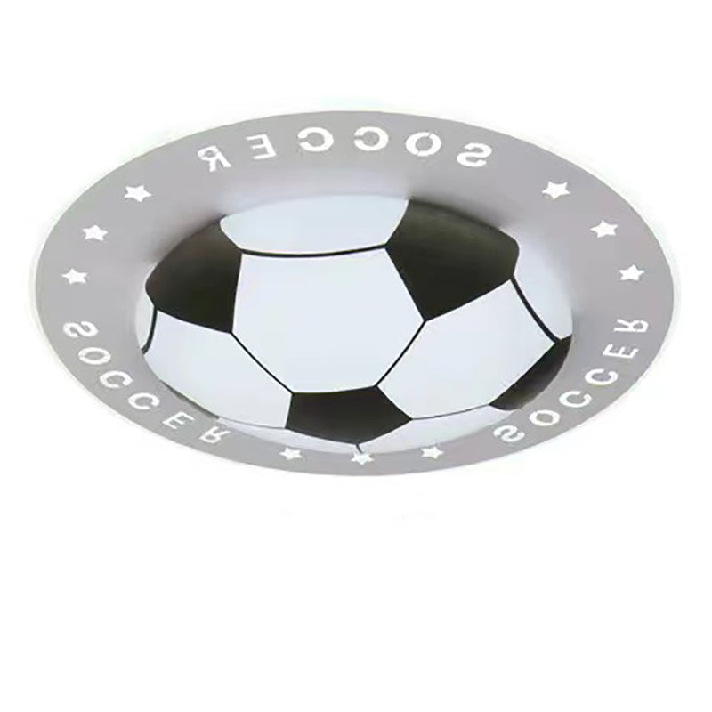 Art Deco Round Acrylic LED Flush Mount Ceiling Light