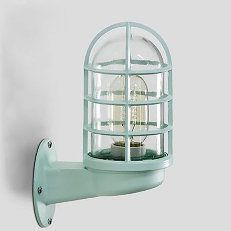 Contemporary Round Aluminum Waterproof Wall Sconce