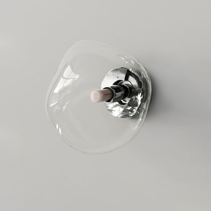 Irregular Minimalist Spherical Glass Wall Sconce