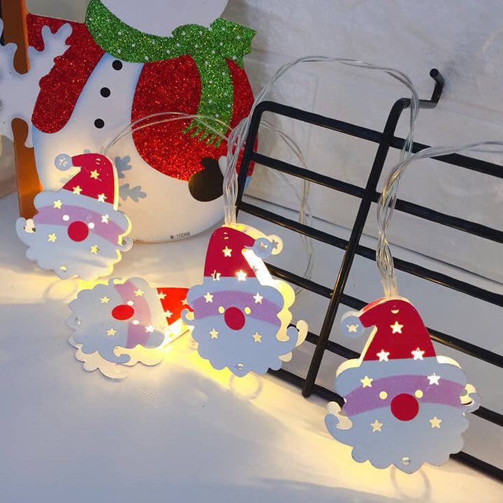 Painted Bells Elk Christmas String Lights