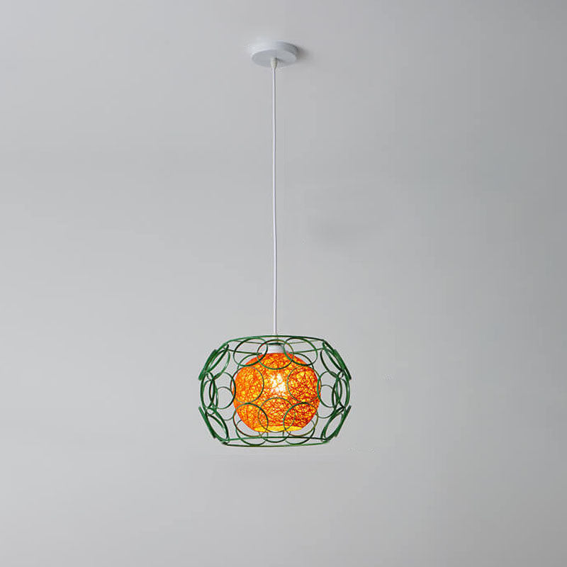 Minimalist Drum Iron Pendant Light