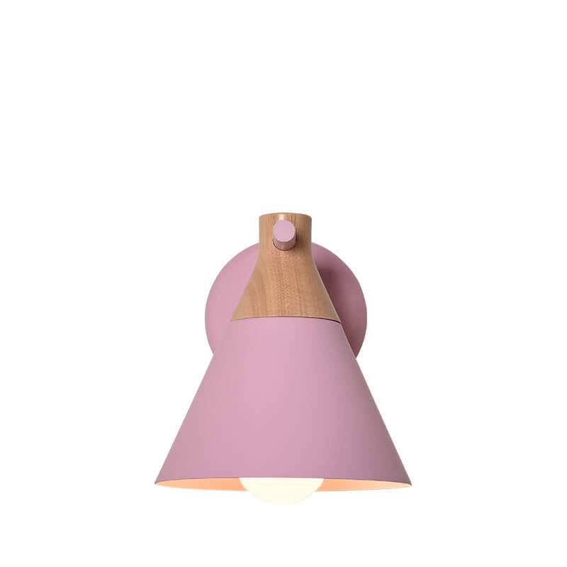 Nordic Solid Wood Wall Sconce