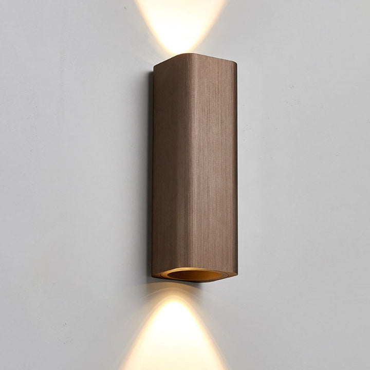 Brushed Minimalist Rectangular Aluminum LED Wall Sconce