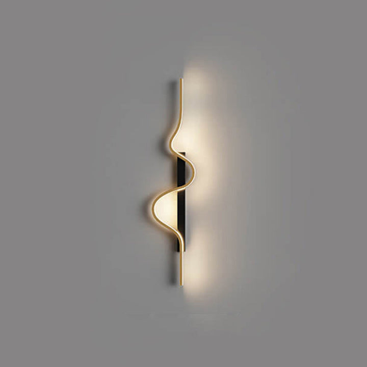 Minimalist Wave Aluminum LED Wall Sconce