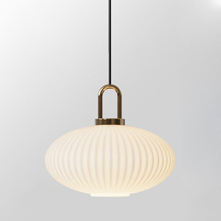 Contemporary Round Stainless Steel Pendant Light