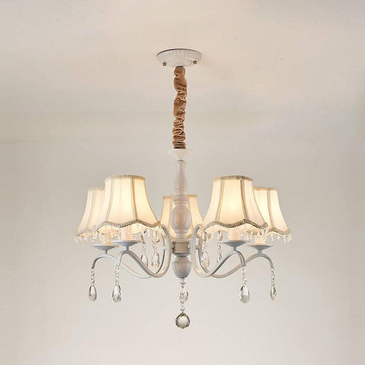 Modern Crystal 8-Light Chandelier