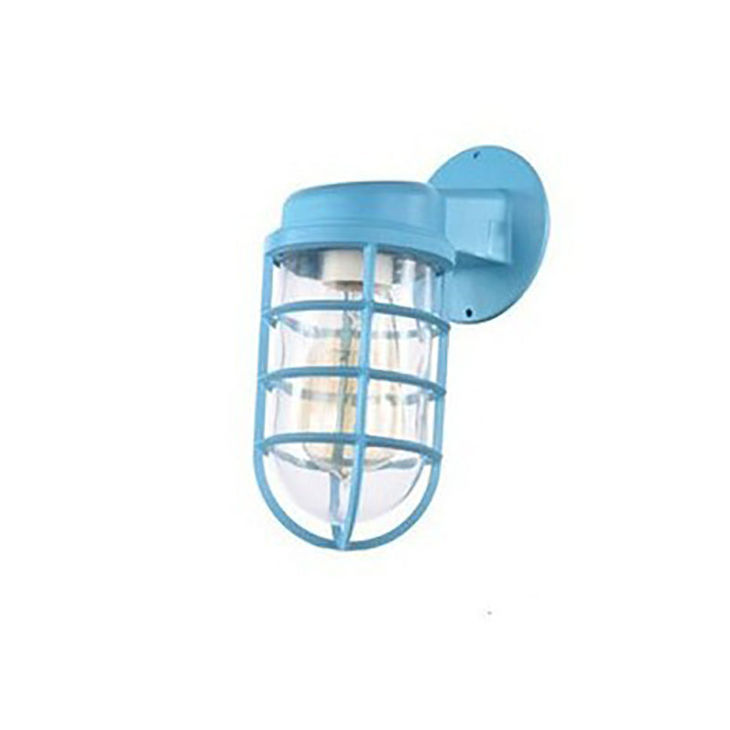 Contemporary Round Aluminum Waterproof Wall Sconce