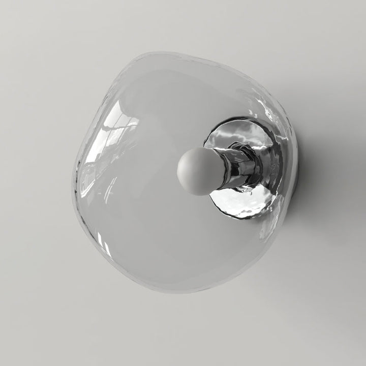 Irregular Minimalist Spherical Glass Wall Sconce