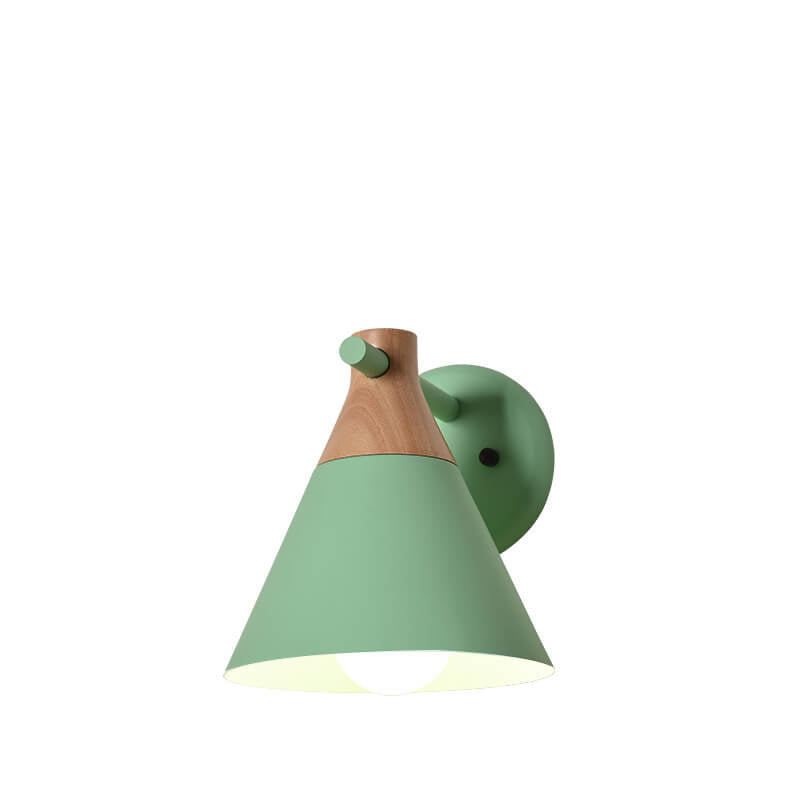 Nordic Solid Wood Wall Sconce