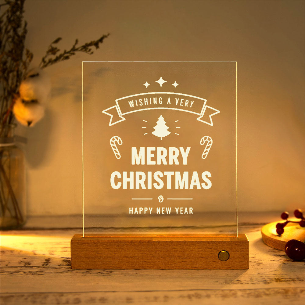Acrylic Plate LED Table Lamp - 15 Designs