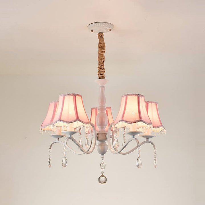 Modern Crystal 8-Light Chandelier
