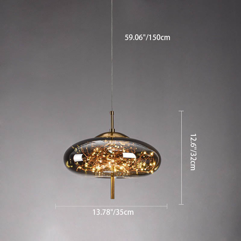 Nordic Cylinder Glass Pendant Light