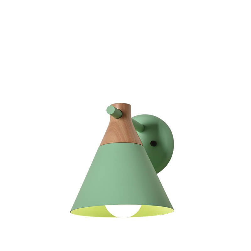 Nordic Solid Wood Wall Sconce