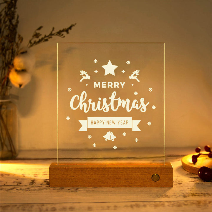 Acrylic Plate LED Table Lamp - 15 Designs
