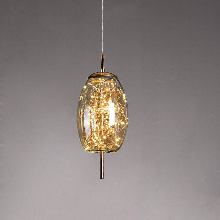 Nordic Cylinder Glass Pendant Light