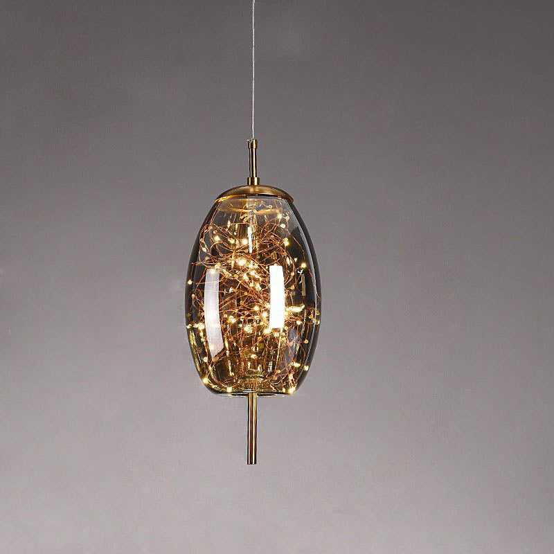 Nordic Cylinder Glass Pendant Light