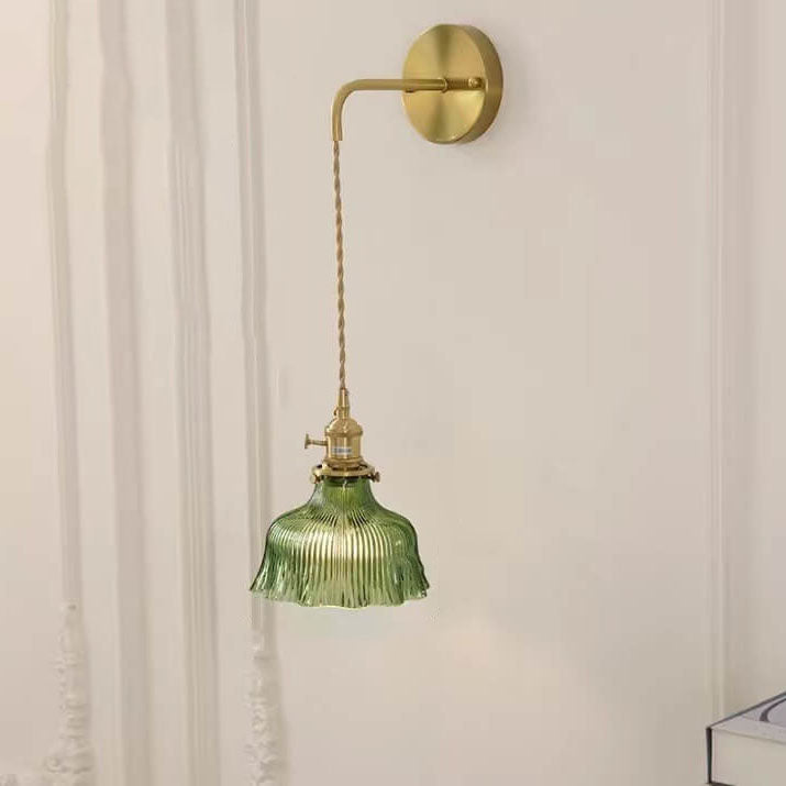 Minimalist Flower Copper Wall Sconce