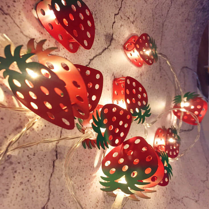 Painted Bells Elk Christmas String Lights