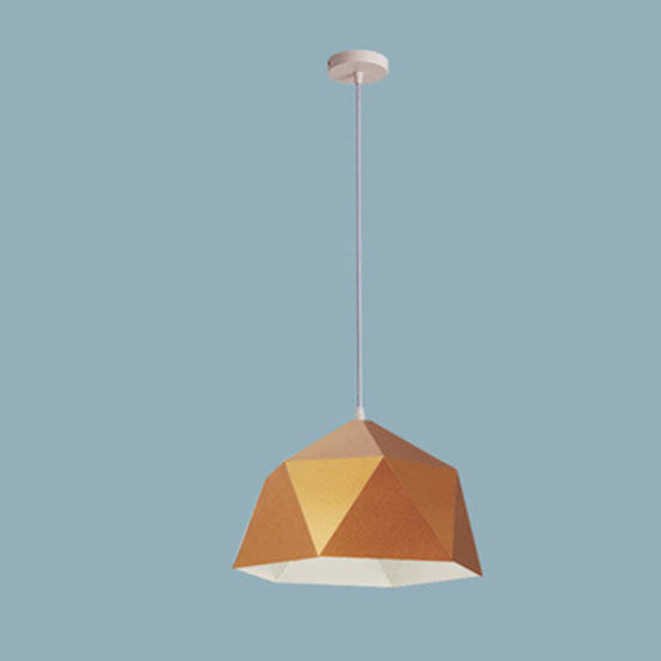 Modern Geometric Iron Pendant Light