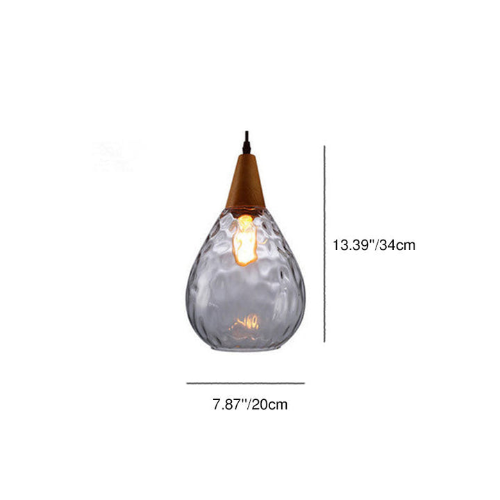 Minimalist Round Glass Pendant Light