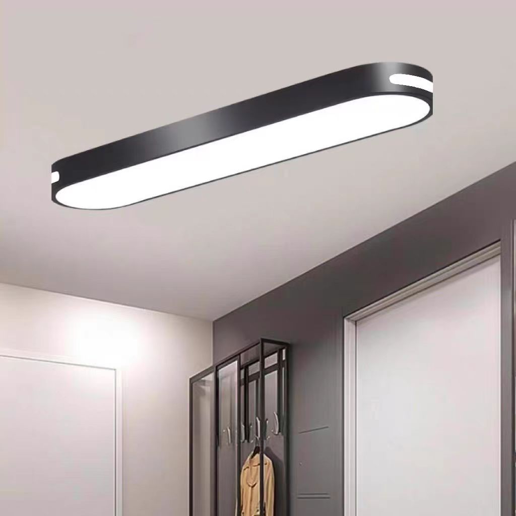 Elliptical Minimalist Acrylic LED Flush Mount Ceiling Light
