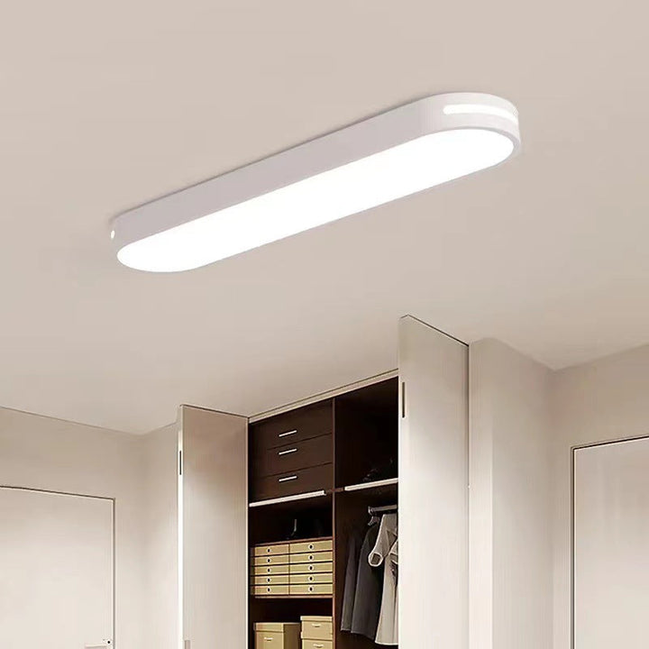Elliptical Minimalist Acrylic LED Flush Mount Ceiling Light