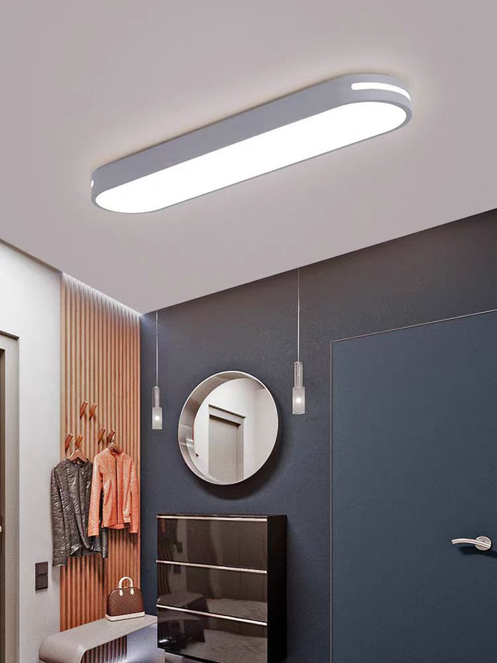 Elliptical Minimalist Acrylic LED Flush Mount Ceiling Light