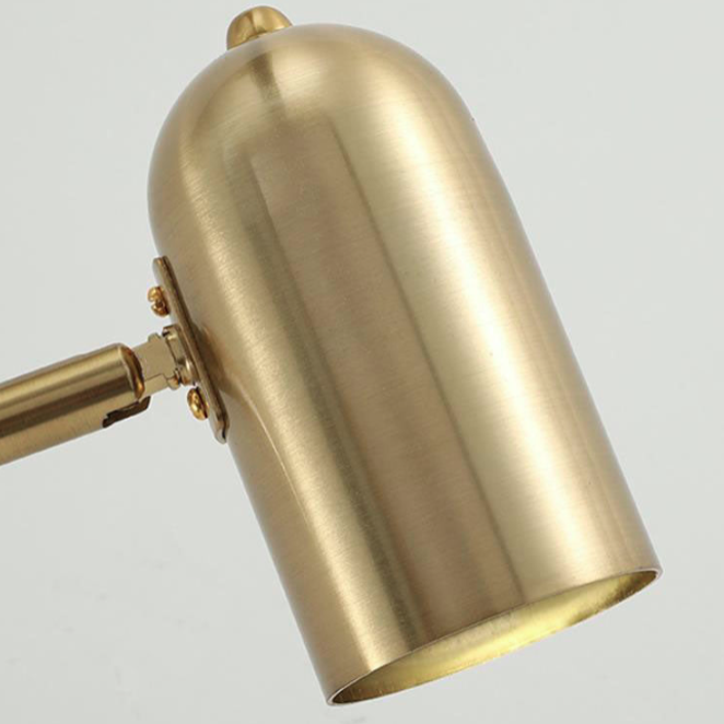 Contemporary Cylinder Iron Swing Arm Wall Sconce